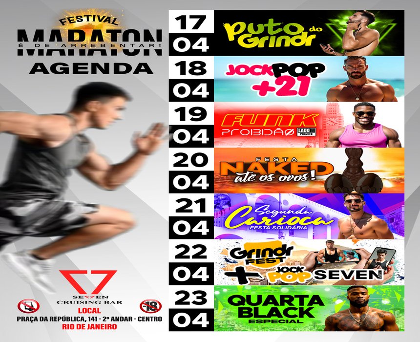 Seven Cruising Bar prepara maratona de pegação e diversão